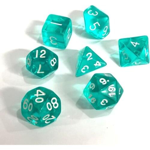 Optical Glass Prism Acrylic Dice Optic Seven-piece Decoration Prisms Glasses Gift Toy Game Transparent Decoration