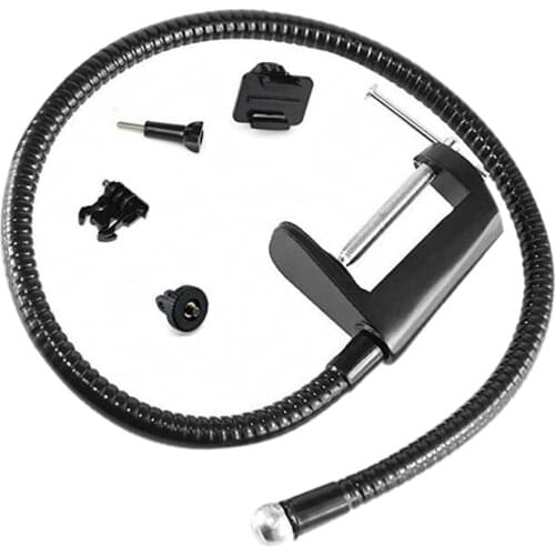 Adjustable Webcam Stand Cellphone Holder Flexible Arm Desk Mount, 1/4 inches Threaded