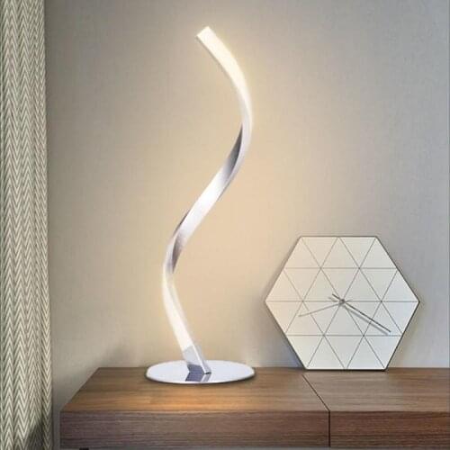 S-shaped Table Lamp Living Room Bedroom Decorative Lamp Desktop Night Light Bedside Night Lamps Indoor Lighting Home Lighting