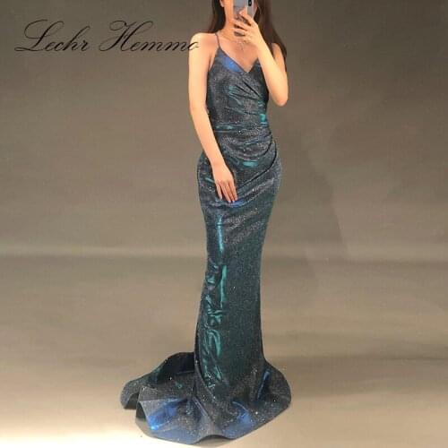 Sexy Long Prom Dresses 2020 New Arrival Backless Sweep Train Sequin A Line Special Occasion Evening Gowns Custom Made