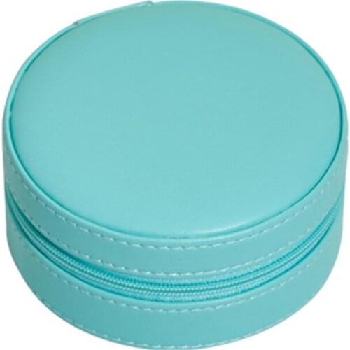 Jewelry Box Portable Storage Organizer Earring Holder Zipper Women Jewelry Display Travel Case Black