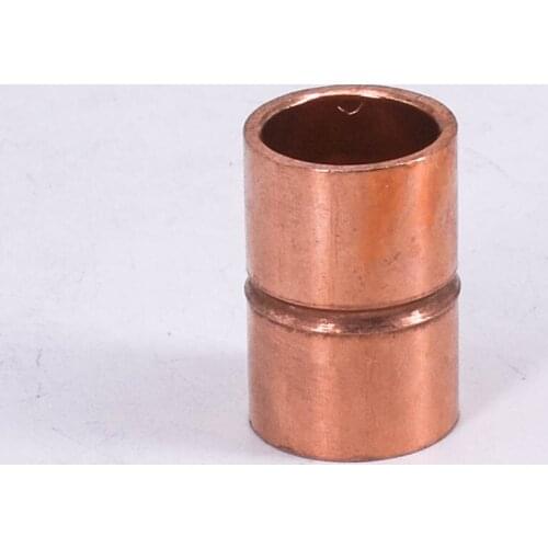 3/4" 1" 19 20 22 25 28 28.6mm ID Pure Copper End Feed Solder Coupling Plumbing Fitting Coupler For Air Condition