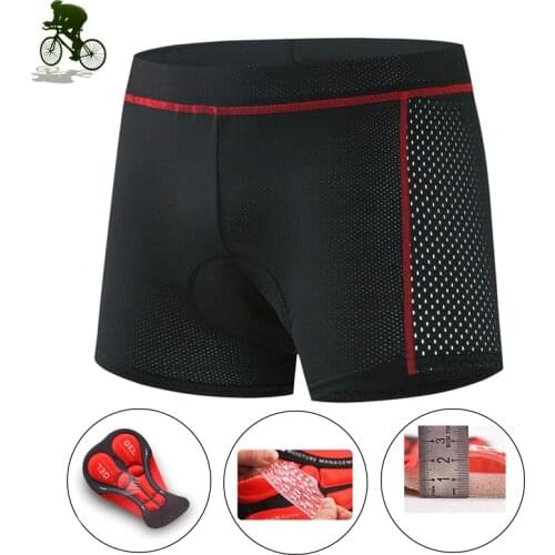 Athletic Bicycle Underwear Men Mountain Bike Shorts Shockproof Upgrade 5D Gel Sponge Pad Cycling Dounhill Women Road Underpants