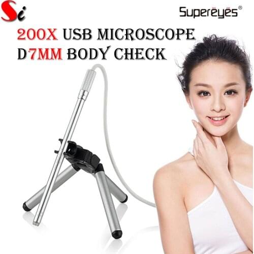 Supereyes Y002 200X USB Portable 2.0 MP Digital Microscope for Medical ear,nose