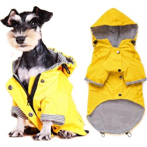 Waterproof Dog Rain Jacket Soft Warm Spring/Autumn Dog Clothes for Small Medium Big Dogs Windproof Outdoor Pet Coat with Zipper