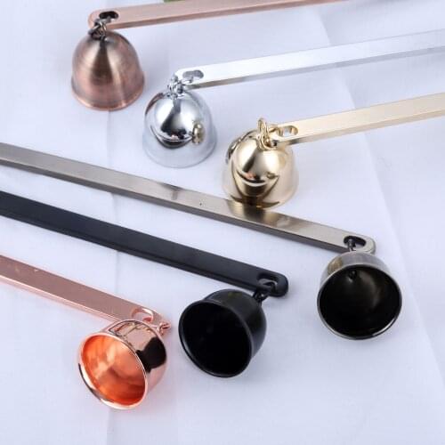 1pc Bell shape Stainless Steel Candle Snuffer 20*3cm Candle Bell Snuffer Put Out Candle Flame