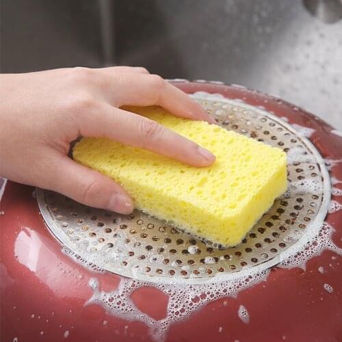 2pcs Cellulose Sponge Non-Stick Pan Cleaning Tool New Sponge Dishwashing Brush Scouring Pad Kitchen Supplies Household Gadgets
