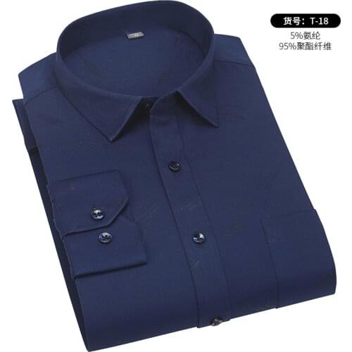 2020 New Arrival Autumn Men Shirt Long Sleeve Casual Allover Ramdon Embroidery Confortable Soft Business Male Social DA427