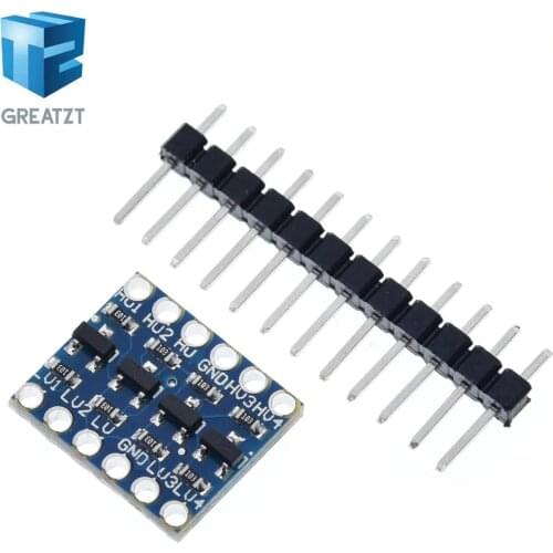 GREATZT 10pcs 4 channel IIC I2C Logic Level Converter Bi-Directional Module 5V to 3.3V