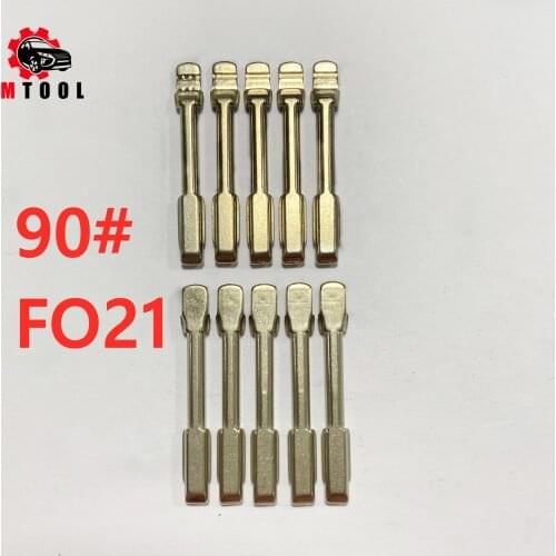 5PCS NO. 90 lishi FO21 Car Remote Uncut Key Blade For Ford Focus Mondeo Jaguar XJ8 KD VVDI Flip Remote Key Replacement