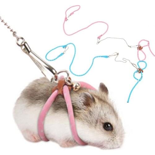 Fine Craftsmanship 8-Shaped Hamster Walking Harness Strap for Outdoor