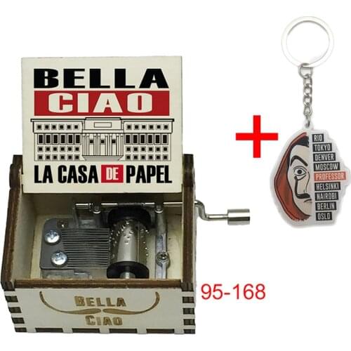 Large Spot Supply Bella Ciao Music Box La Casa De Papel Money Heist Classic Picture Gifts For Friends Include Free One Keychain