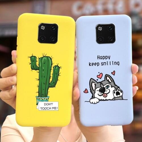 For Huawei Mate 20 Pro Case 6.39'' Soft Silicone Cute Candy Painted Cover For Huawei Mate 20 Pro 20Pro Phone Cases Bumper Fundas