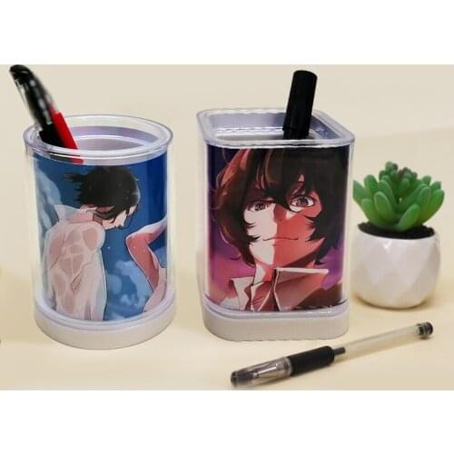 Creative Anime Bungou Stray Dogs Cartoon Printed Pen Case Holder Student Stationery Box Cosplay Prop Decor for Boy Girl 1pcs