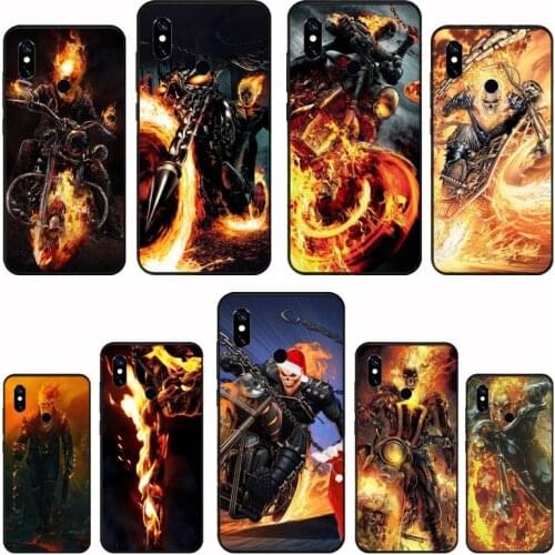 Ghost rider Phone Case For Xiaomi Redmi 4x 5 plus 6A 7 7A 8 mi8 8lite 9 note 4 5 7 8 pro