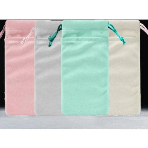FSSOBOTLUN,4 Colors,For iPhone 11 Pro max /XS MAX/ 8 7 6S Plus Case Colorful 5.5-6.5“ Flannel Soft flannel Pouch Bag Case Pocket