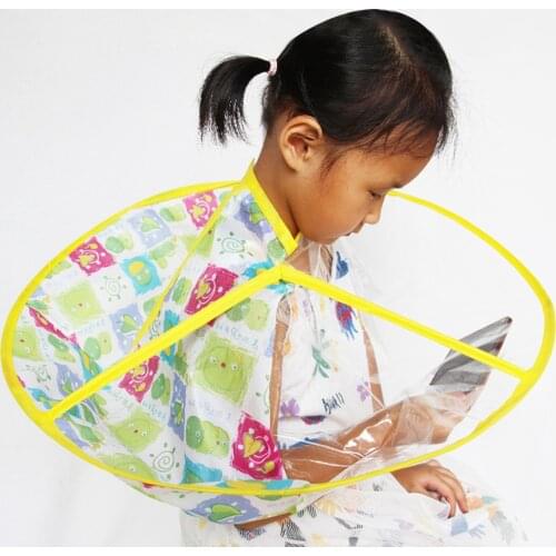 Children Kids Transparent Haircut Cloak Hairdresser Waterproof Hair Cutting Cape Hairstyle Salon DIY Hair Styling Tool