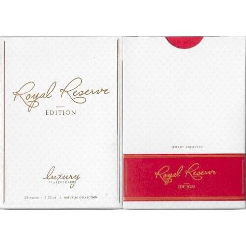 Ellusionist Royal Reserve White Playing Cards USPCC Luxury Deck Poker Size Magic Card Games Magic Tricks Props