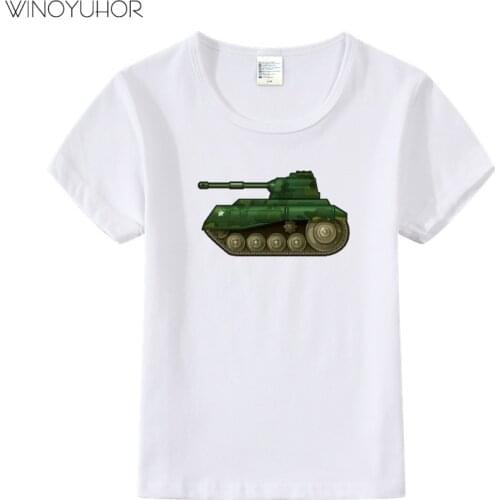 New Boys Girls Print Cartoon Tank Short Sleeve T-Shirt Summer Fashion Tops Round Neck Cotton T-Shirt Baby Kids Clothing
