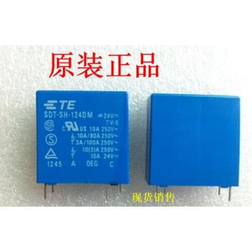HOT NEW relay SDT-SH-124DM 24V SDT-SH-124DM-24V 124DM 24VDC DC24V 10A OEG DIP4