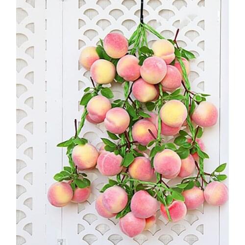 1PCS Artificial Simulation Food Vegetables Fruit PU Fake Lemon Apple Banana Orange Mango Peach For Home Kitchen DIY Art Decor