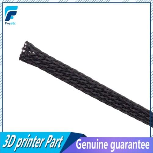 1Meter 6mm/8mm/10mm Dia Expandable Braided PET Premium Cable Sleeve Black Certification ROHS 3D Printer Accessories
