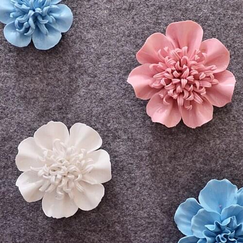 Nordic Art Ceramic Flower Wall Decoration Hanging Living Room Bedroom TV Background Hotelcafe Wall Three-dimensional Decorations