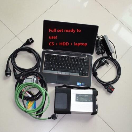 MB STAR Diag 2020 SD Connect C5 with newest Software HDD V/X/D.SA/D.TS in Laptop E6420 Car diagnostic tool MB STAR C5