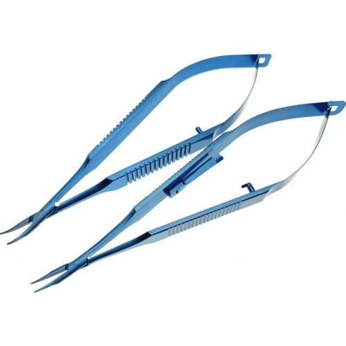 Flat Handle Titanium Needle Holder Multi-Function Ophthalmic Instrument