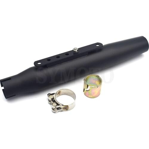 Motorcycle Vintage Exhaust Pipe Muffler Silencer Black Universal For Harley Cafe Racer Custom Honda Suzuki Yamaha