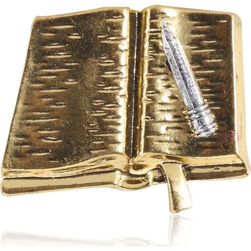 MOGAKU Alloy Book Women and Men Brooches Unisex Enamel Fashion Pins Jewelry Classic Vintage Accessories Lapel Pin Gifts Brooch