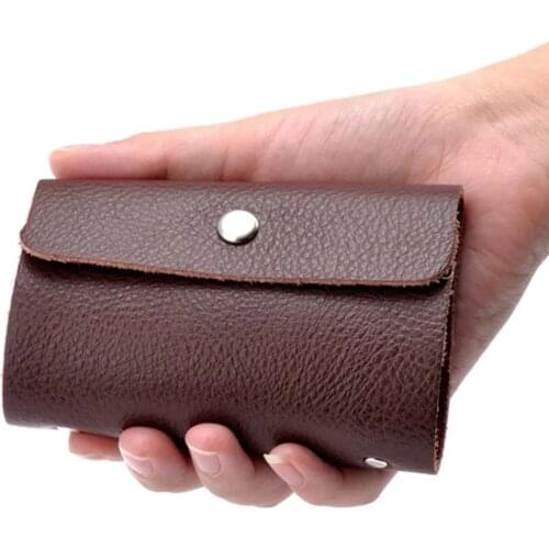 26 Card Lots Leather Wallet Business Simple Credit Card Holder Men Wallet Case Bank Card ID Holders Cardholder New Fashion
