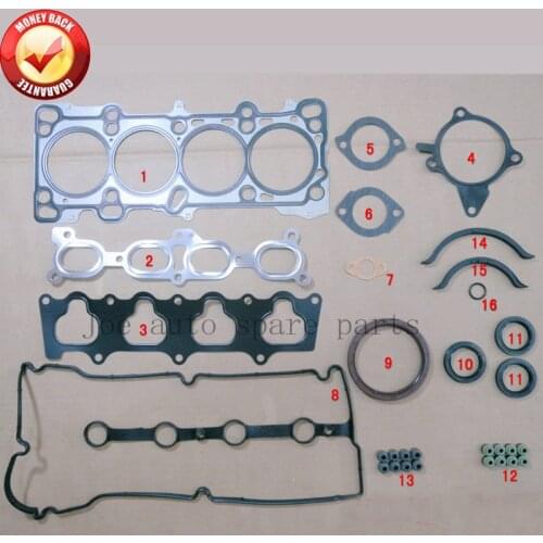 ZL06 B6 ZM Engine complete Full Gasket Set kit for MAZDA 323 1.5L 1.6L 1998-2004 8EBN-10-271 8HBN10271 50216100