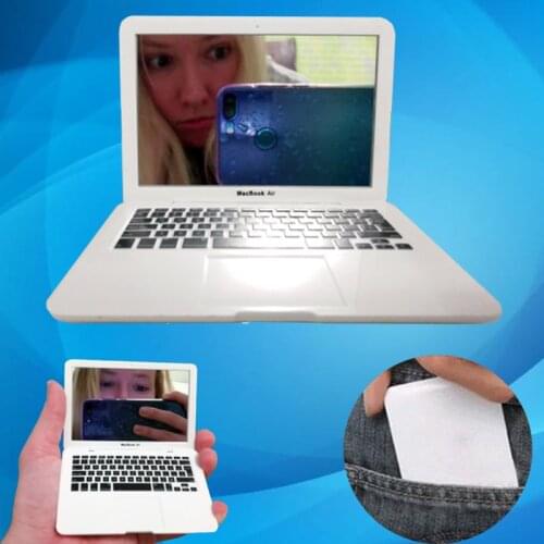 Portable Makeup Mirror Notebook Form Mini Cute Folding Cosmetic Glass for Women Beauty Laptop Style Fashion Best Gift to Girls