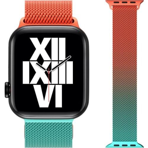 Strap For Apple watch band 44mm 40mm iWatch 42mm 38mm stainless steel Metal bracelet magnetic loop Apple watch 3 4 5 6 se