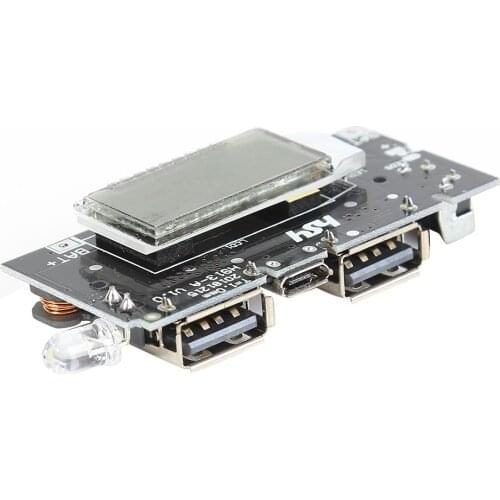 Dual USB 5V 1A 2.1A Mobile Power Bank 18650 Battery Charger Module Board LED Digital 18650 Battery Enclosure