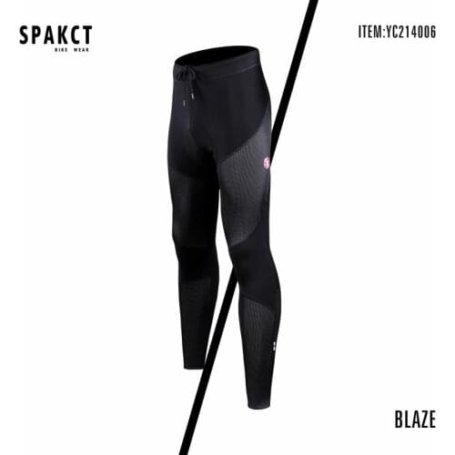 SPAKCT Cycling Pants Mens Mountain Bike Fall Winter Thermal Fleece Windproof Warm Tights Road Bike Equipment Reflective