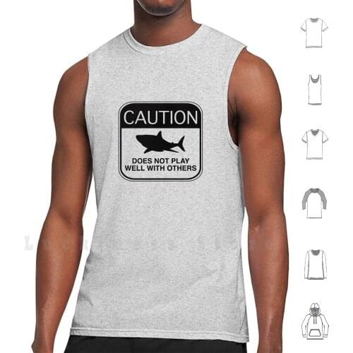 Caution - Does Not Play Well With Others tank tops vest sleeveless Caution Does Not Play Well With Others Does Not