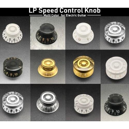 1PCS Multi Color LP Electric Guitar Volume Tone Knob Top Hat Straight Guitar Speed Control Knob Plastic