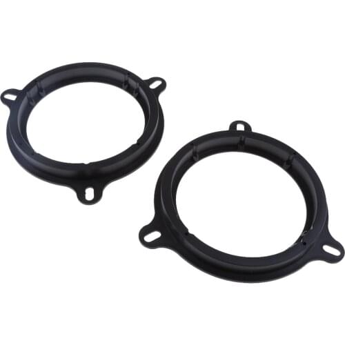 2Pieces 6.5 Inch Black Speaker Adapter Bracket Ring For Nissan/Great Wall H5 (front Door) Verna/Kia K2/ZOTYE Z300