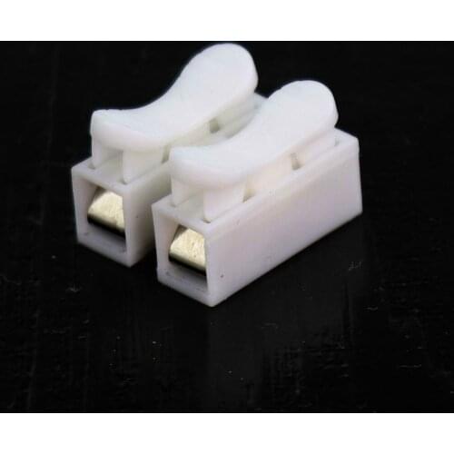 30pcs/lot Quick Splice Lock Wire Terminals Connectors 2Pins 10pcs/lot Electrical Cable Clamp Crimp Terminals CH-2