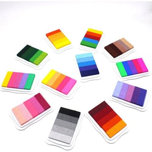 1pcs/lot 12set Gradient colors Ink Pad Inks For DIY scrapbooking Photo Album Decoration