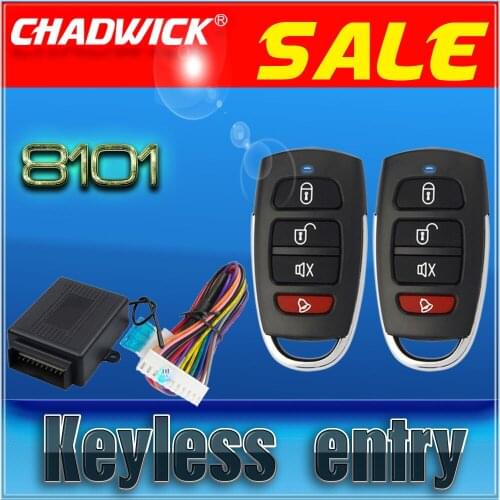 CHADWICK 8101 Car Alarm Systems Auto Remote Central Kit Door Lock Locking Vehicle Keyless Entry System With Remote Controllers