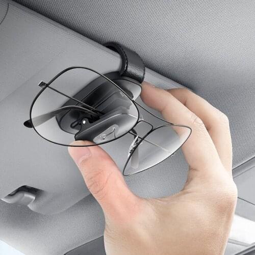 Baseus Car Eyeglass Holder Glasses Storage Clip Universal Auto Interior Organize Accessories Car Sunglasses Holder Glasses Case