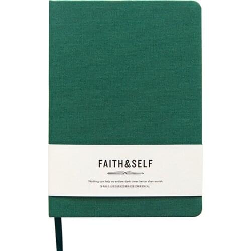 A5 A6 Solid Color Notebook Yearly Monthly Dairy Planner 240 Page, Line/ Grid Page, Cotton Linen Cover, 100g Beige Dowling Paper