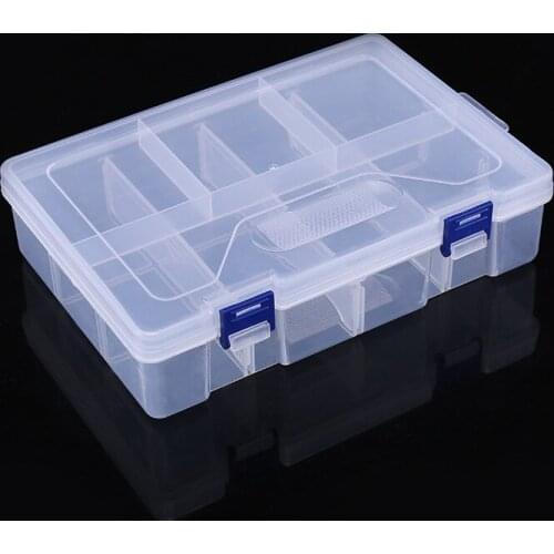 2 Layer 8 Grids Storage Box For Kitchen Case Jewelry Bead Screw toy fitting parts Organizer Container DIY