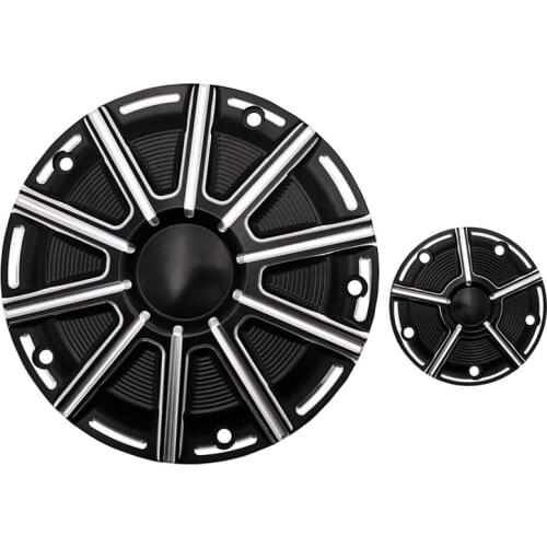 Motorcycle Engine Derby Timer Timing Cover Black for Dyna Softail Touring Electra Glide Road King FLTR