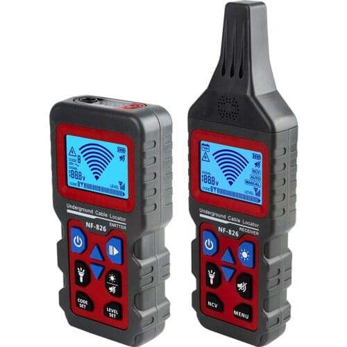 Wire Tracker Portable Telephone Cable Locator NF-826 Underground Pipe Detector Professional Cable Finder