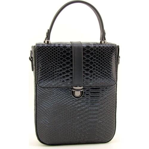 HNB 2021 Fashion Trend Black Crocodile Pattern Women Flap Messenger Bag 2001IU1111
