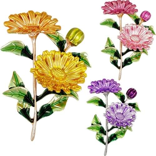 JETTINGBUY Flower Brooches For Clothes